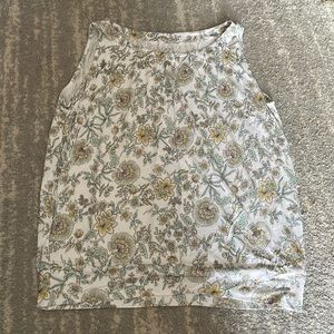Floral sleeveless blouse - loft